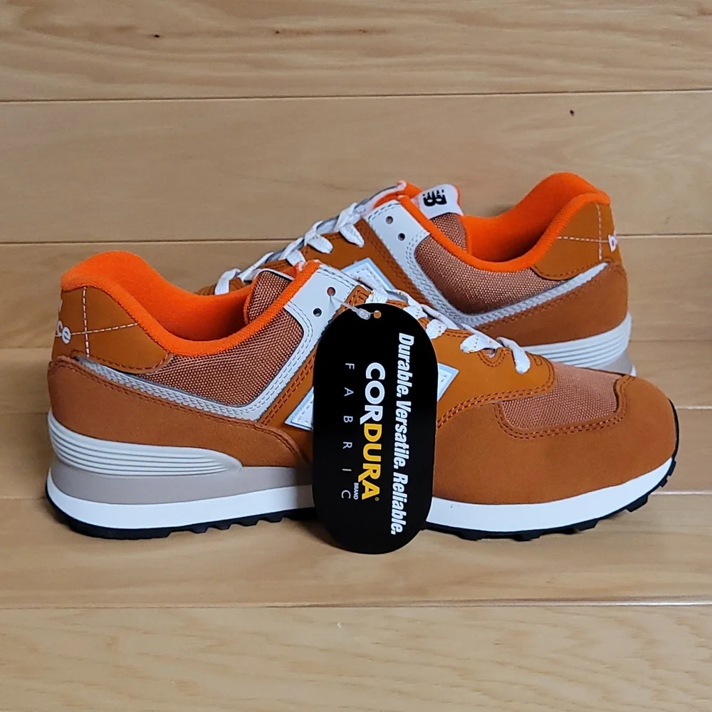 New Balance 574 Cordura Rust Morning Fog Orange Mens Shoe Sneaker ML574HS2 - Picture 7 of 13